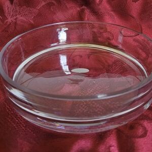 Blown glass 3 wick candle holder
